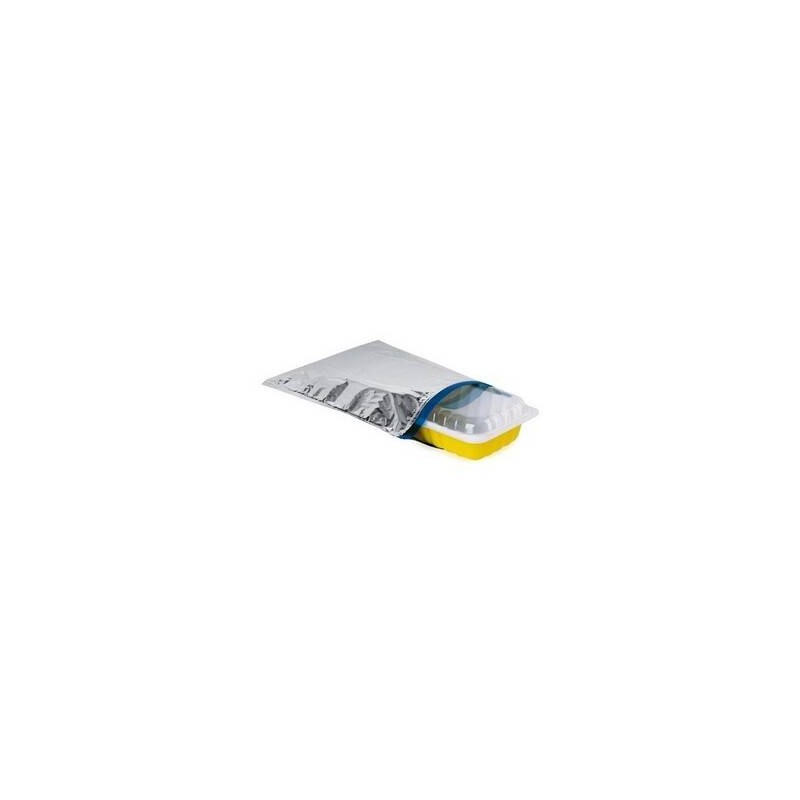 BUSTA TERMICA 55x55cm ARGENTO CHIUSURA BARRA A CLIP