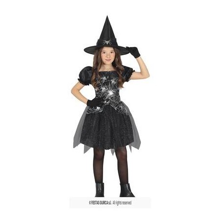 COSTUME STREGA ARGENTO 10-12 anni