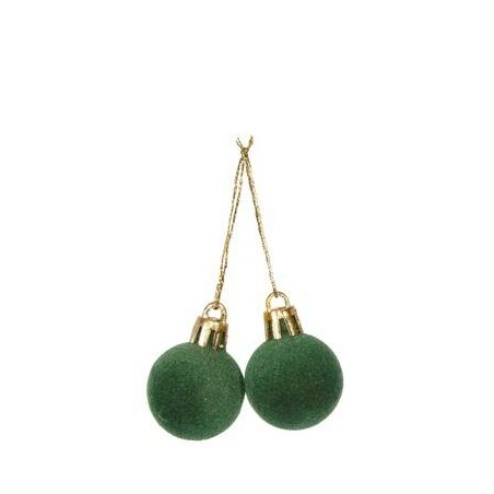 PICKS PALLINE IN TESSUTO ø20cm VERDE SCURO 12pz