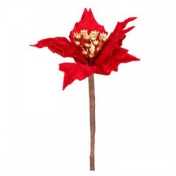 PICKS STELLA DI NATALE H.10cm ROSSO E ORO 1pz