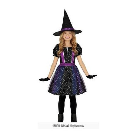COSTUME STREGA STELLATA 3-4 anni