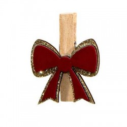 MOLLETTE NATURAL C/FIOCCO 3,5cm BRILLANT BORDEAUX 6pz