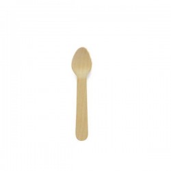 CUCCHIAINO LEGNO 11cm 100pz BIO COMPOSTABILE BYò
