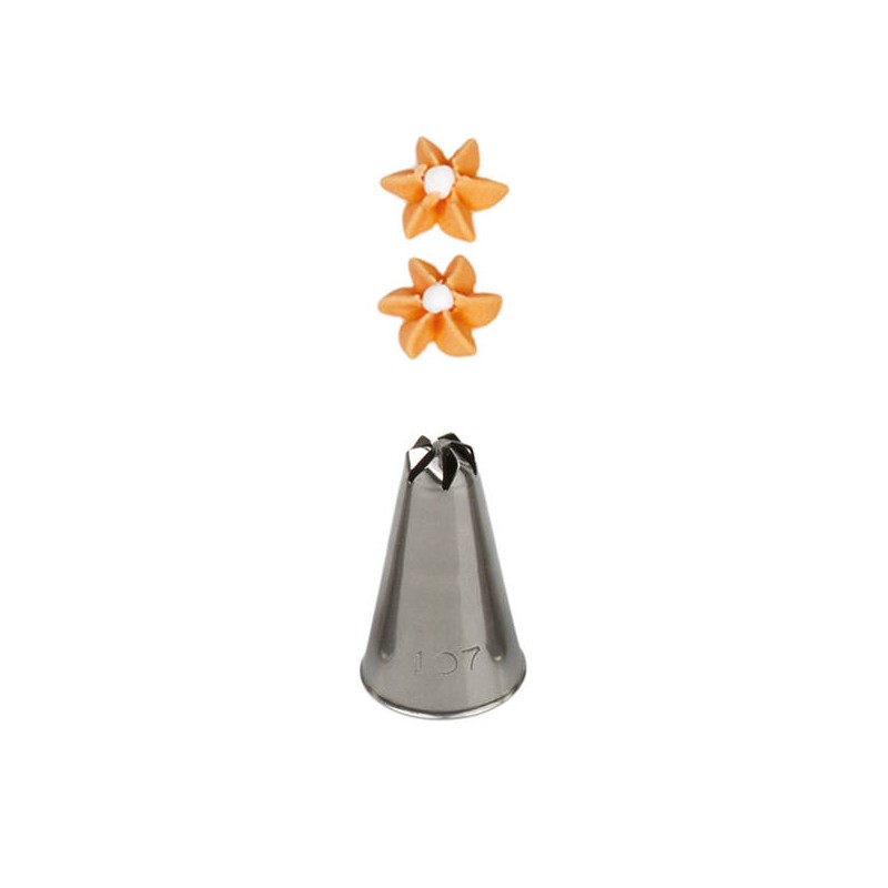 CORNETTO INOX DECORA N°107 FIORE