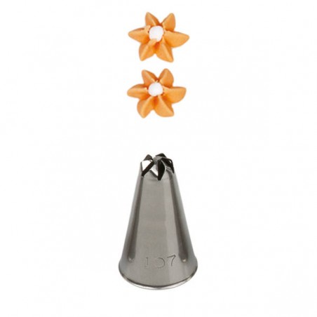 CORNETTO INOX DECORA N°107 FIORE