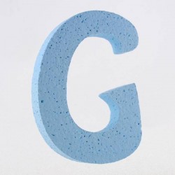 LETTERA POLISTIROLO PASTELLO mm120x90 G CELESTE
