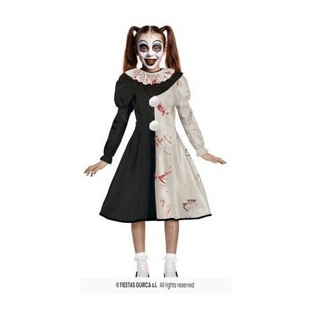 COSTUME BAMBINA TERRORIFIC CLOW 7-9 anni