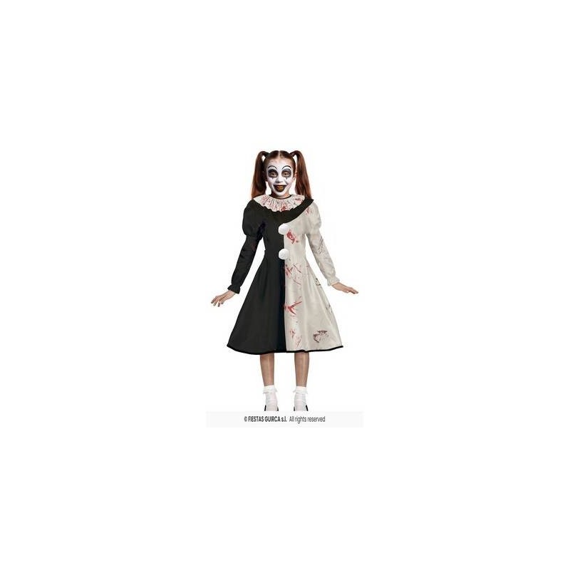 COSTUME BAMBINA TERRORIFIC CLOW 10-12 anni