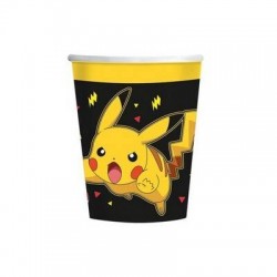 BICCHIERI CARTA 250cc POKEMON 8pz