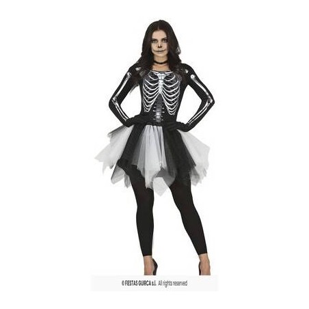 COSTUME DONNA SCHELETRO TG.L 42-44