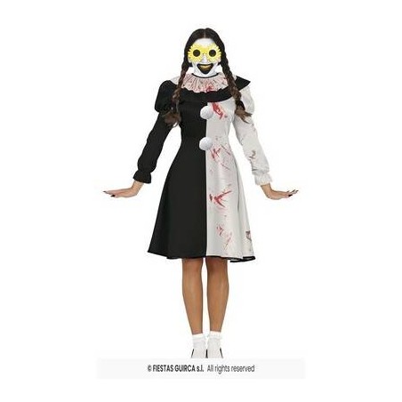 COSTUME DONNA TERRORIFIC CLOWN TG.S 36-38
