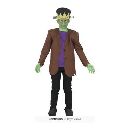 COSTUME MOSTRO VERDE FRANKENSTEIN 5-6 anni