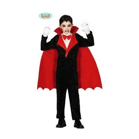 COSTUME BIMBO VAMPIRO CON MANTELLO  7-9 ANNI