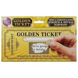 GOLDEN TICKET BIGLIETTO D'ORO PERSONALIZZATO