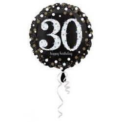 PALLONE MYLAR 45cm SPARKLING BIRTHDAY 30
