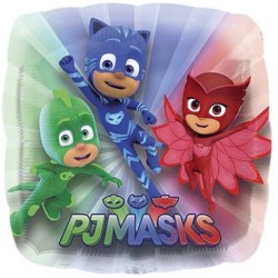 PALLONE MYLAR S/SHAPE SUPER PIGIAMINI PJ MASKS QUADRATO