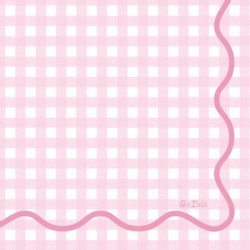 TOVAGLIOLI 33x33 VICHY ROSA 16pz