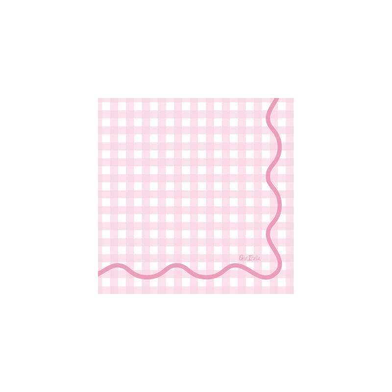 TOVAGLIOLI 33x33 VICHY ROSA 16pz