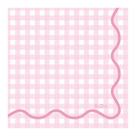 TOVAGLIOLI 33x33 VICHY ROSA 16pz