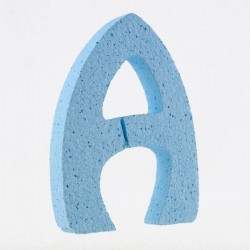 LETTERA POLISTIROLO PASTELLO mm120x90 A CELESTE