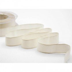 NASTRO BAMBY RIGATO mm25x25mt COL.2 AVORIO