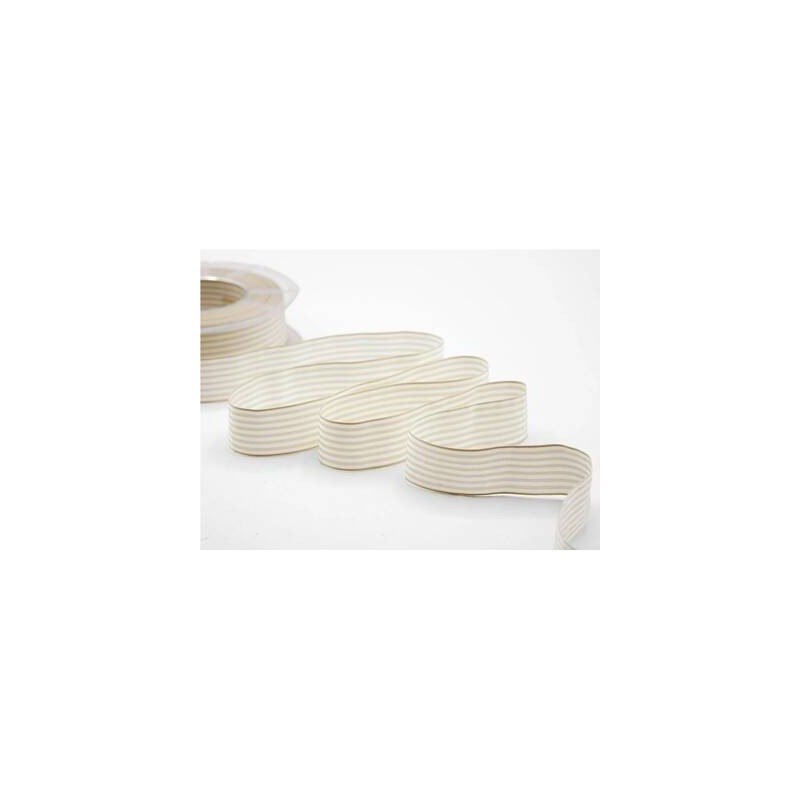 NASTRO BAMBY RIGATO mm25x25mt COL.2 AVORIO