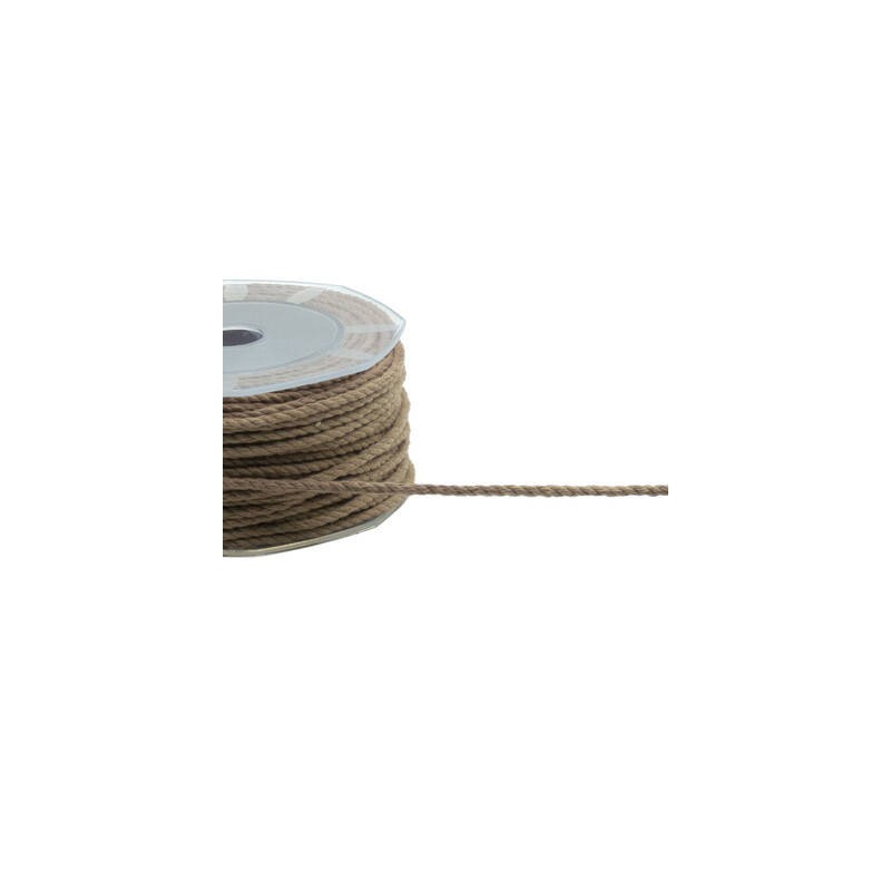 CORDONCINO COTONE 25mt 3mm COL.44 MARRONE