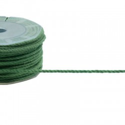 CORDONCINO COTONE mm3x25mt COL.633 VERDE INGLESE