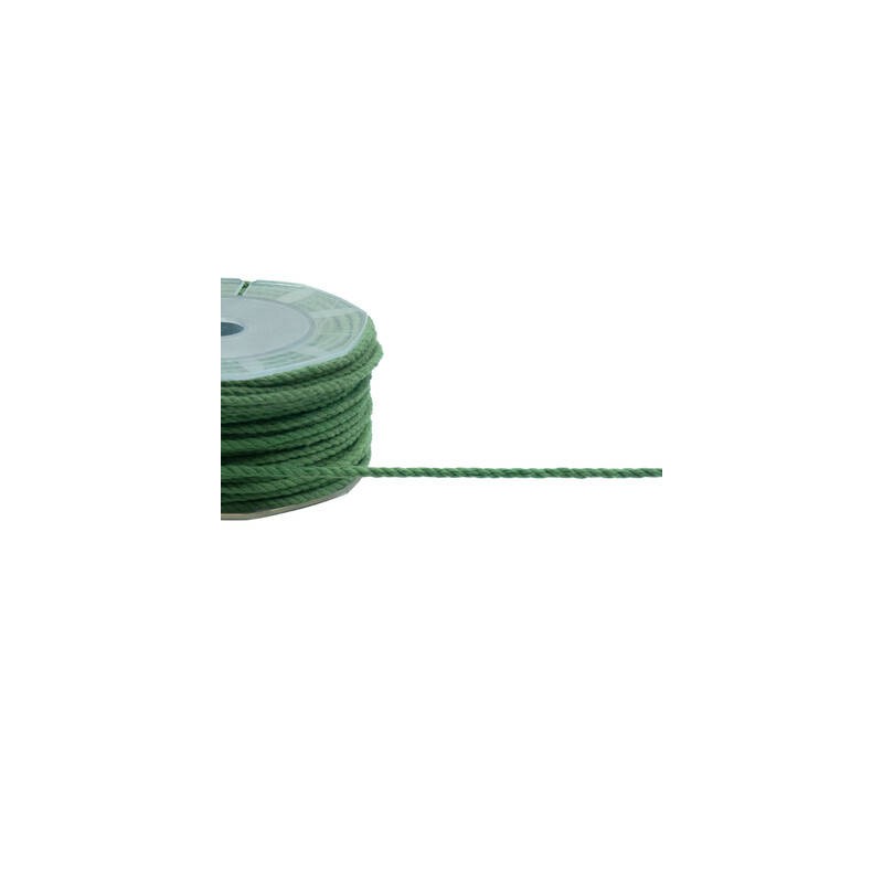 CORDONCINO COTONE mm3x25mt COL.633 VERDE INGLESE