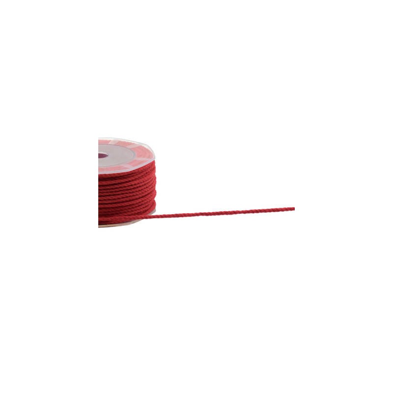 CORDONCINO COTONE mm3x25mt COL.31 ROSSO