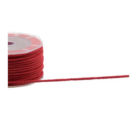 CORDONCINO COTONE mm3x25mt COL.31 ROSSO