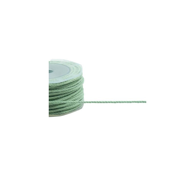 CORDONCINO COTONE mm3x25mt COL.9 VERDE MARE