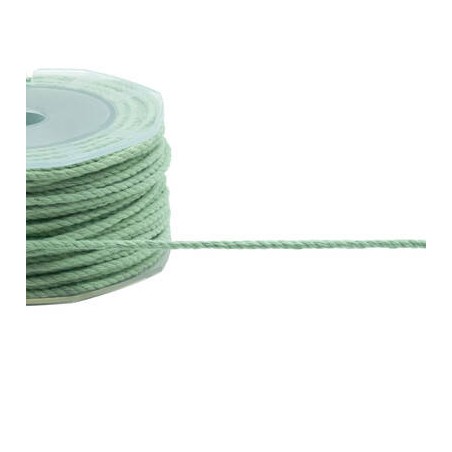 CORDONCINO COTONE mm3x25mt COL.9 VERDE MARE