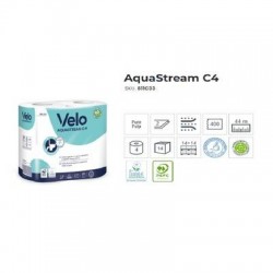 IGIENICA AQUASTREAM C4 2V 400STRAPPI 4ROTOLI VELO