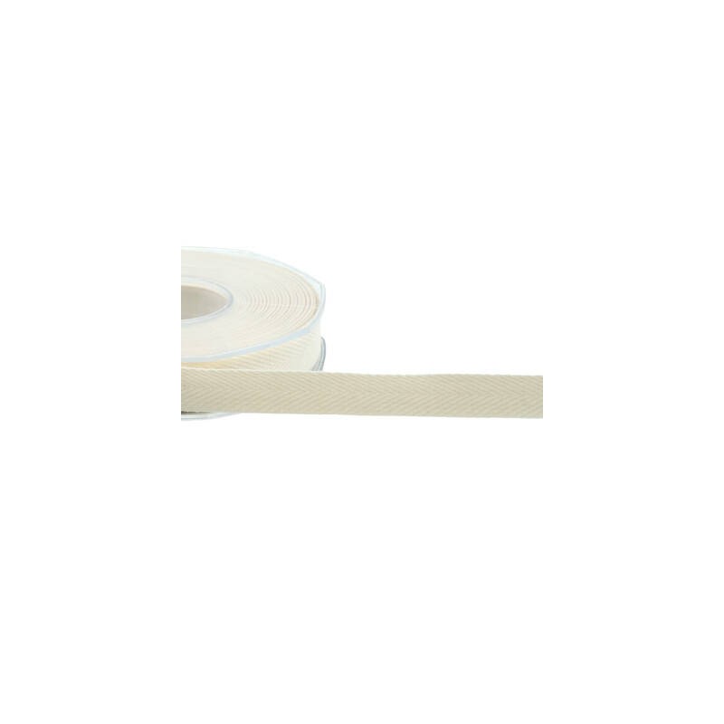 NASTRO SPIGATO COTONE mm15x15mt COL.30 LATTE