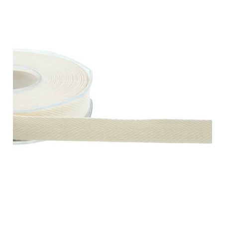 NASTRO SPIGATO COTONE mm15x15mt COL.30 LATTE