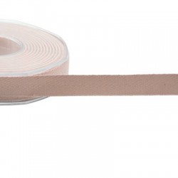 NASTRO SPIGATO COTONE mm15x15mt COL.52 ROSA CIPRIA