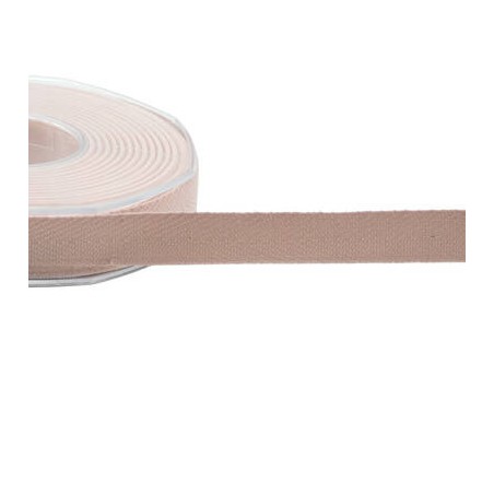 NASTRO SPIGATO COTONE mm15x15mt COL.52 ROSA CIPRIA