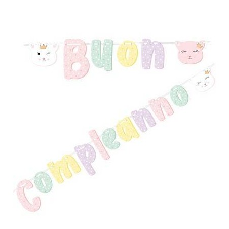 FESTONE BUON COMPLEANNO LADY KITTY 2,5mt