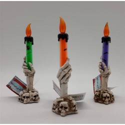 CANDELABRO MANO C/LED 3 ASS.