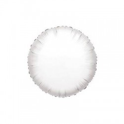 PALLONE MYLAR TONDO 18'' 45cm BIANCO RC