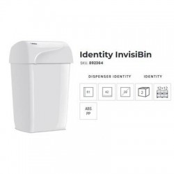 CESTINO GETTACARTE INVISIBIN IDENTITY BIANCO 43lt VELO