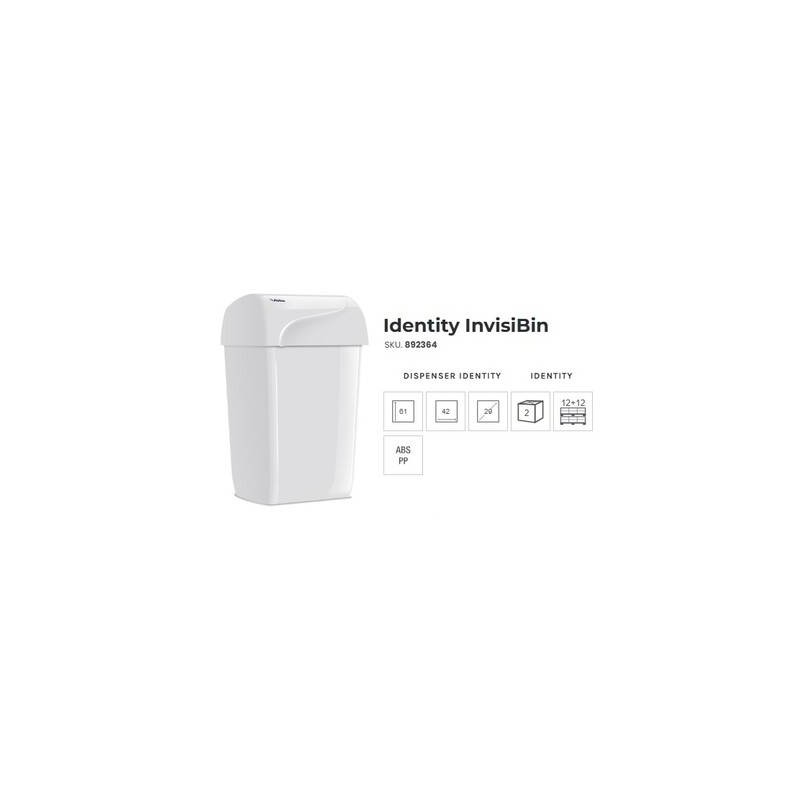 CESTINO GETTACARTE INVISIBIN IDENTITY BIANCO 43lt VELO