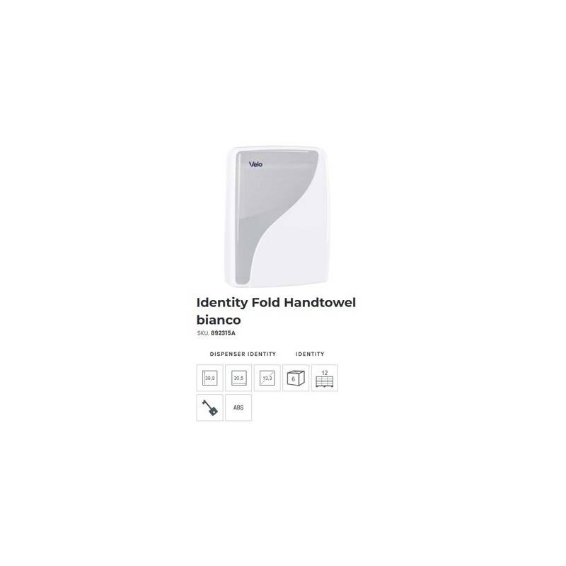 DISPENSER ASCIUGAMANI Z/V/C/  IDENTITY BIANCO ART.892315A VELO