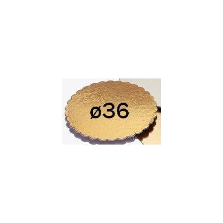 DISCO CARTONE KAPPATO ORO ø36 1 PEZZO
