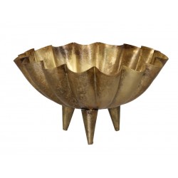 COPPA IN METALLO ø20x11cm OTTONE ANTICO