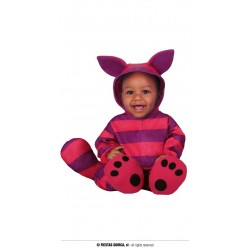 COSTUME BABY GATTO VIOLA 6-12 mesi