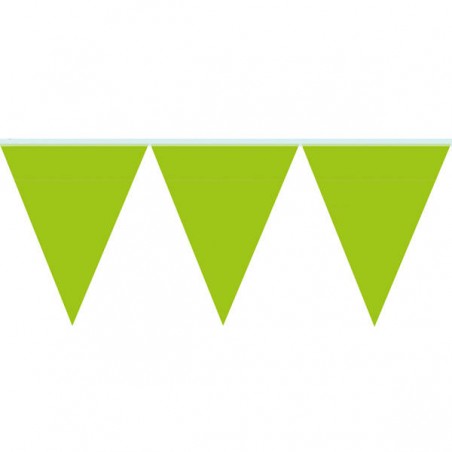 FESTONE BANDIERINE PVC 10mt VERDE PISTACCHIO GIVI