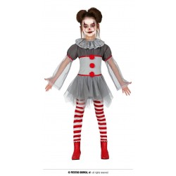 COSTUME BAMBINA CLOWN MALVAGIA 10-12 anni