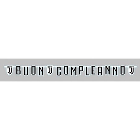 FESTONE BUON COMPLEANNO XL JUVENTUS 250x15cm